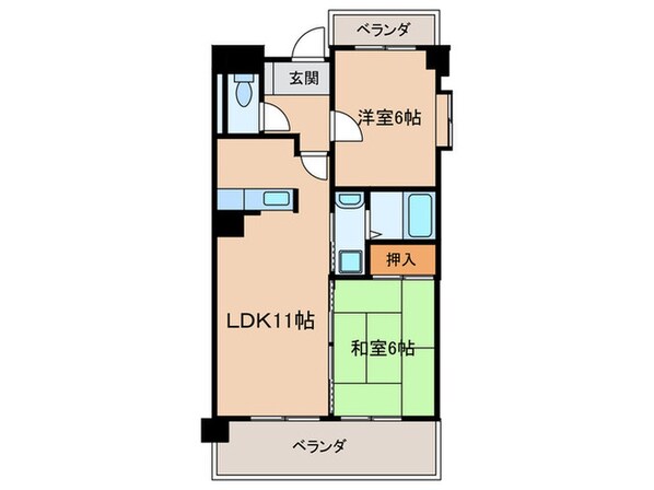 ア－クヒルの物件間取画像